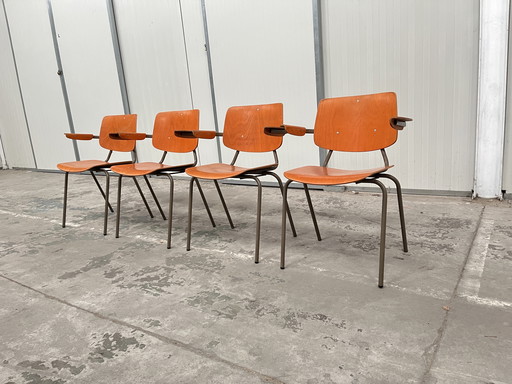 Set Van 4 Industriële Stoelen, Kho Liang Le Voor Car