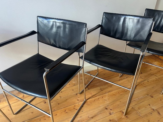 Image 1 of Juego de 4 sillas de comedor "DLA/DSA" de Arnold Merckx para Arco