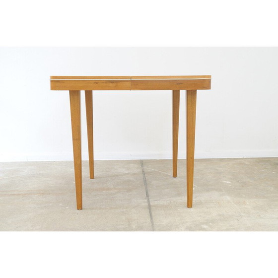 Image 1 of Table de salle à manger pliante en bois de hêtre pour Jitona, Tchécoslovaquie 1960