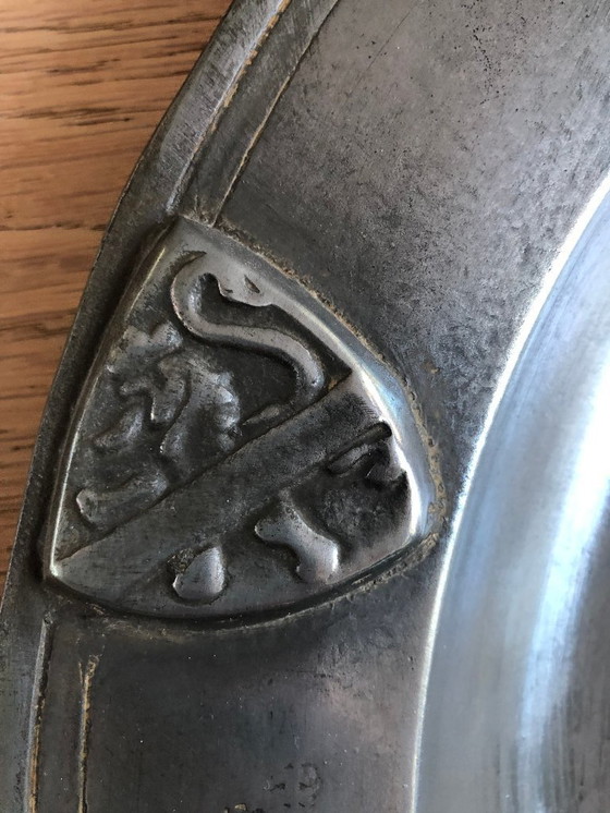 Image 1 of Placca decorativa da parete in peltro