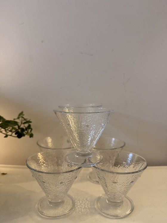 Image 1 of Juego de 6 copas de vino italianas de la década de 1970