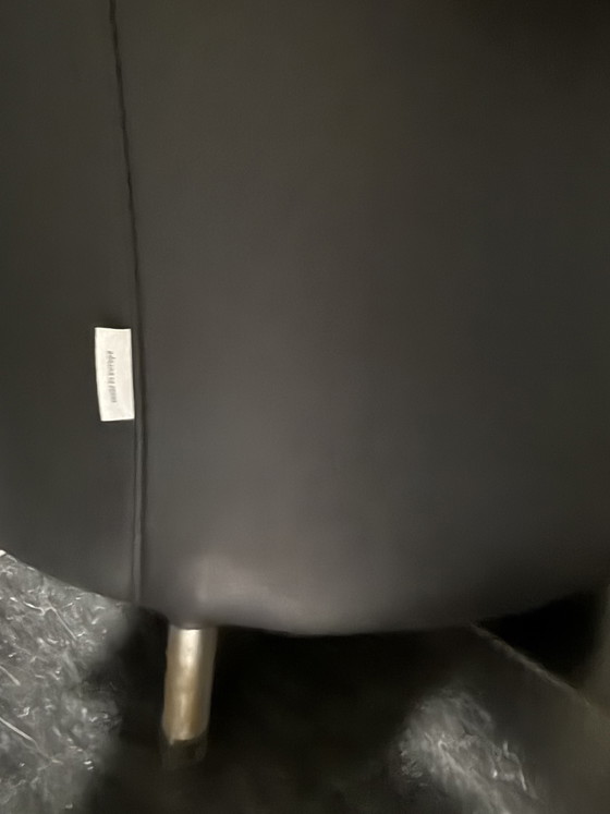 Image 1 of Due fauteuils nero leer Bert Plantagie 