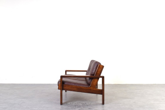 Brutalist Bonanza Sofa by Esko Pajamies for Asko, 1960s. – 2 seaters, Wood (photo 5 of 16)