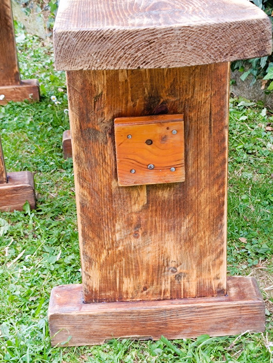 Image 1 of Lote de 2 bancos antiguos