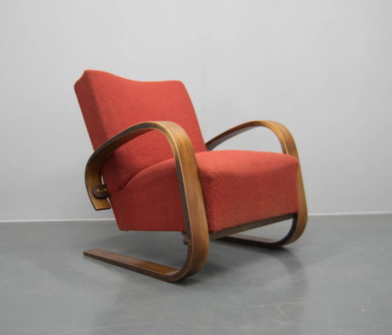 Image 1 of Rare fauteuil de style Alvar Alto par Navratil, années 1930, étiqueté