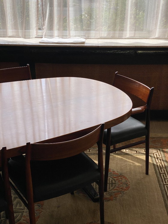 Image 1 of Danish Vintage design dining table + 6 chairs