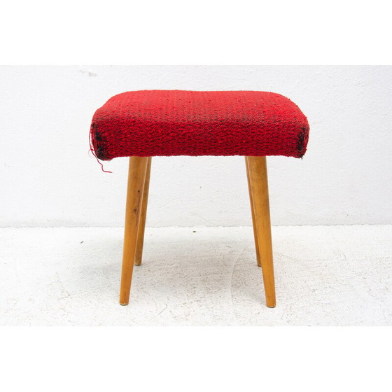 Image 1 of Mid century upholstered footrest, Czechoslovakia 1960s