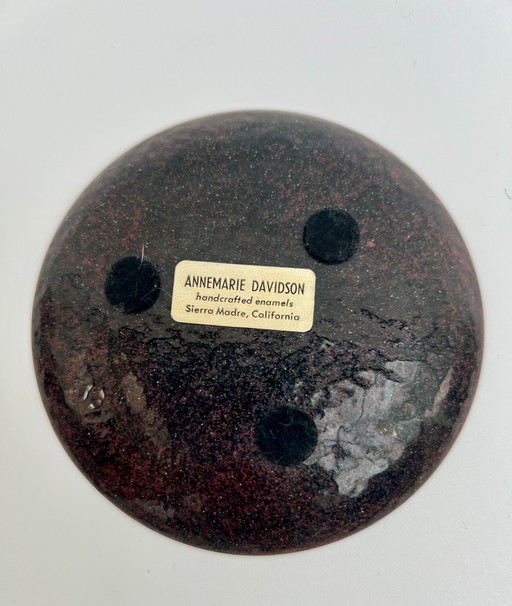 Annemarie Davidson – Handmade enamel bowl, California (circa 1960s)