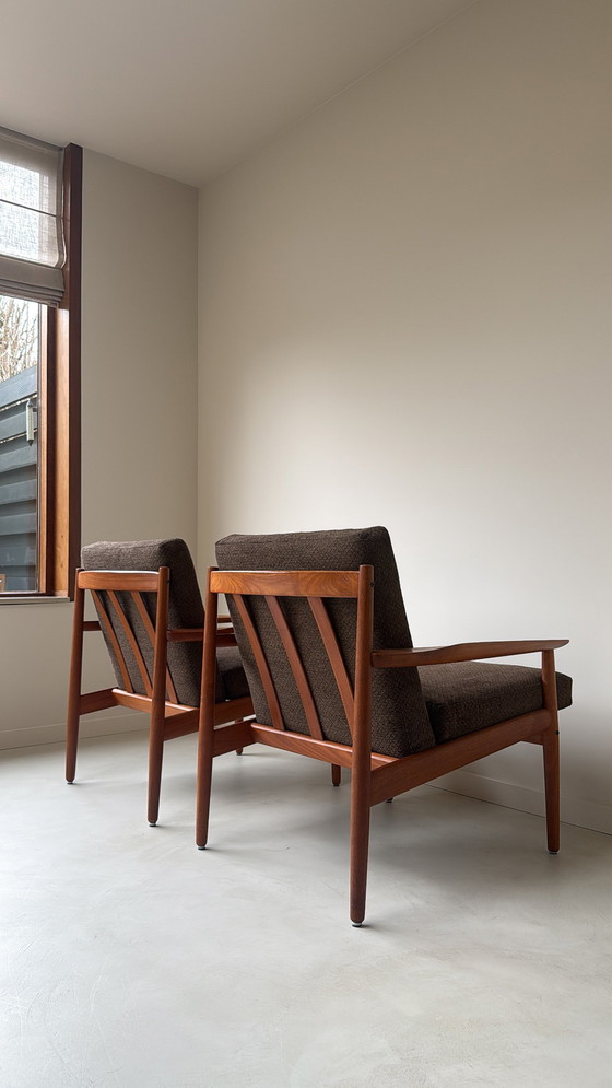 Image 1 of Fauteuil vintage en teck par Arne Vodder pour Glostrup du Danemark