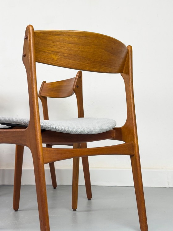 Danish Teak Dining Chairs by Erik Buch for OD Møbler, 1960s, Set of 4 – Esszimmerstühle, Wood (photo 7 of 23)