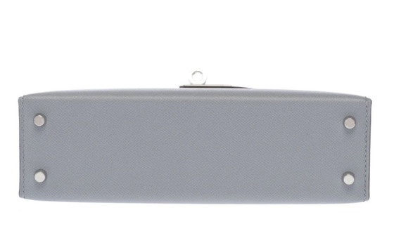 Image 1 of Sac HERMES Kelly Mini en Cuir Gris - 103477 Prix soldé