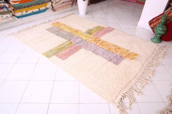 Image 1 of Tappeto marocchina in lana naturale 250x150 cm