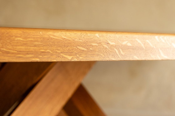Image 1 of Pierre Chapo. Dining table model “T35D”, in light oak.