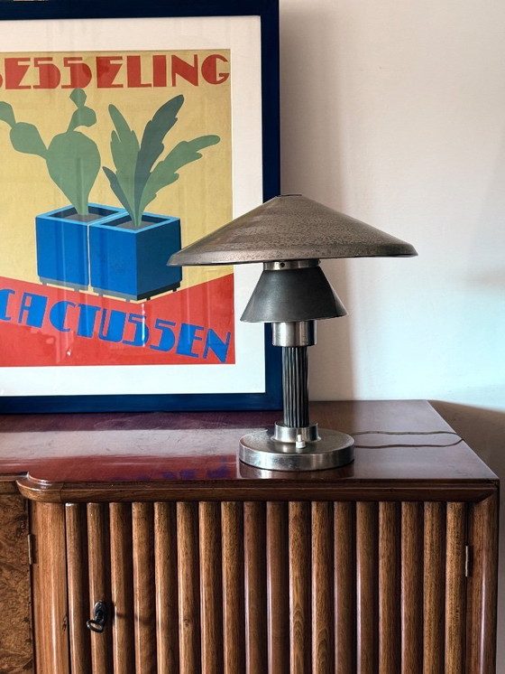 Image 1 of Lampe de table Art Déco, Philips Milano Italie circa 1930