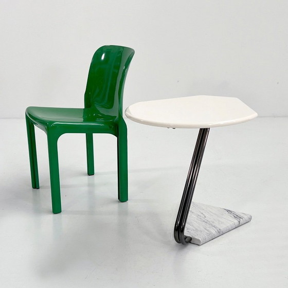 Image 1 of La Palma Side Table with Marble Base, 1980s