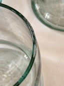 5 Bierkrüge aus blasenfreiem, mundgeblasenem Glas