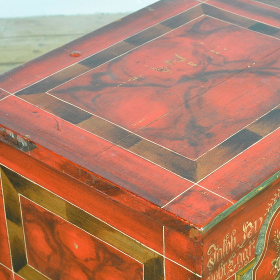 Image 1 of Folk Art Bridal Chest, Anno 1829