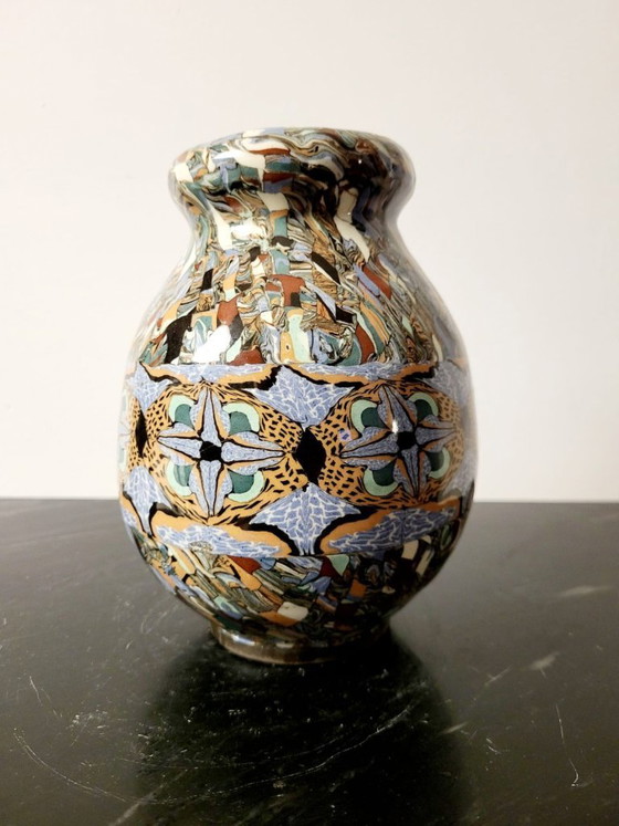 Image 1 of Jean Gerbino vase – Vallauris (France) – unique neriage technique
