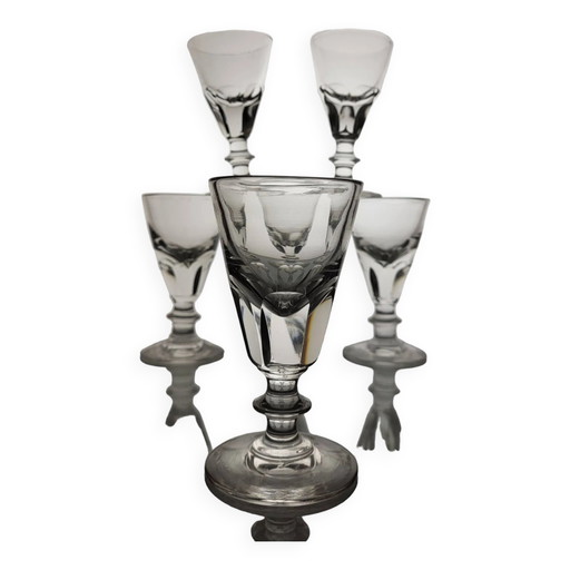 6 vasos de mostrador de bistró del siglo XIX