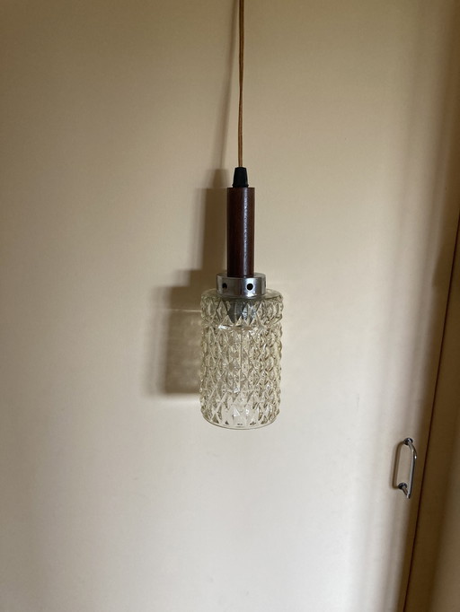 Mid Century kristallen hanglampje