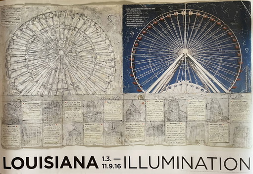 Manifesto della mostra Simon Evans, Illumination, In the Arena of Vanguard Cities, 2013, copyright Simon Evans