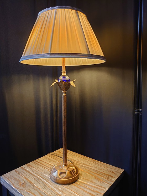 Image 1 of Vintage Hollywood Regency table lamp