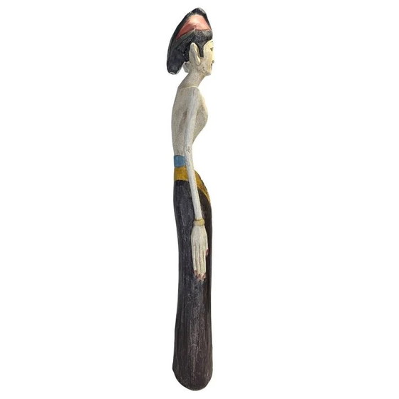 Coppia monumentale di icone nuziali giavanesi – Loro Blonyo – 100 cm – 11 kg – Sculture, Mid Century Modern (photo 3 of 10)