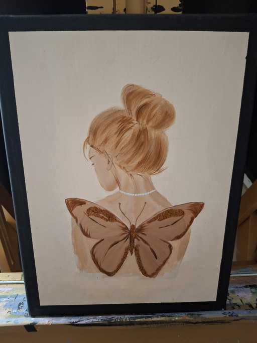 Acrylic painting Butterfly Soul