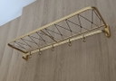 Fifties string coat rack with five coat hooks