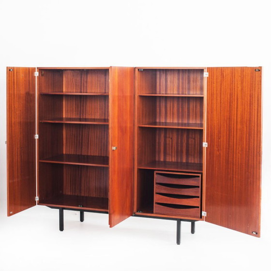 Modernist Wardrobe by Gérard Guermonprez for Magnani. France, 1950s. – Wood (photo 4 of 13)