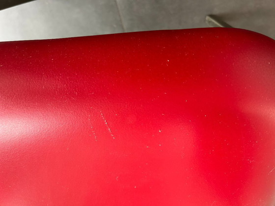 Belgochrom Fiesta dining chairs – red cow leather - 6 pieces – Metal (photo 19 of 19)