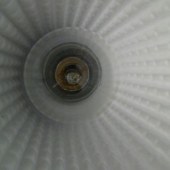 Czechoslovakian Postmodern Chandelier, 1970s – Glass, Metal (photo 7 of 8)