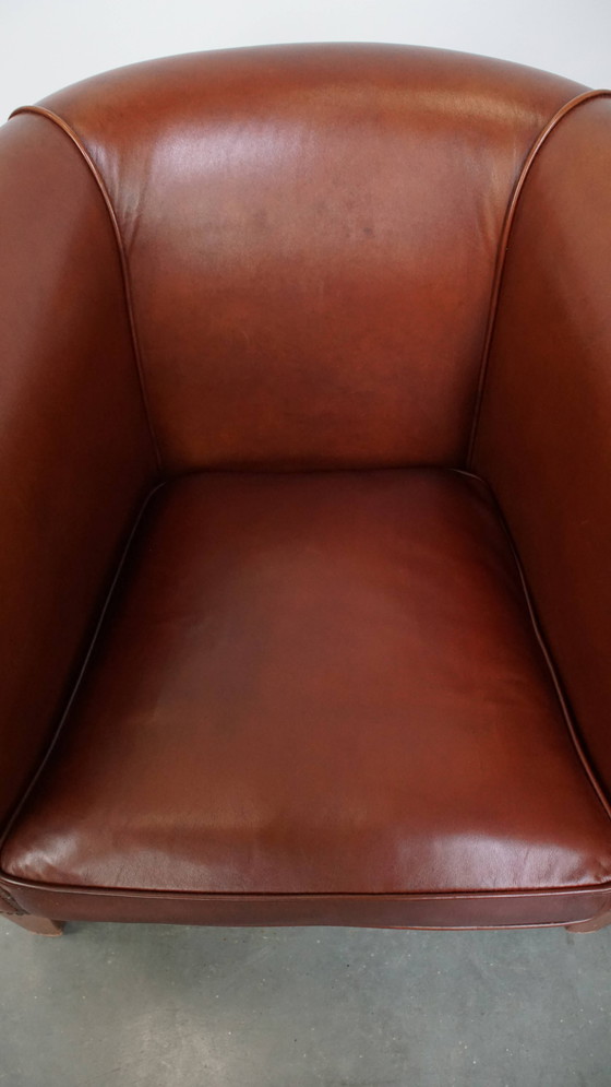 Image 1 of 2 poltrone da club in stile inglese realizzate in pelle di vacchetta