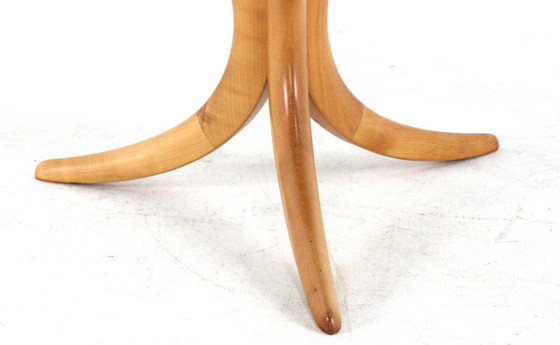 Image 1 of Table basse Alma Möbel avec pieds en forme de boomerang et plateau en verre, vintage