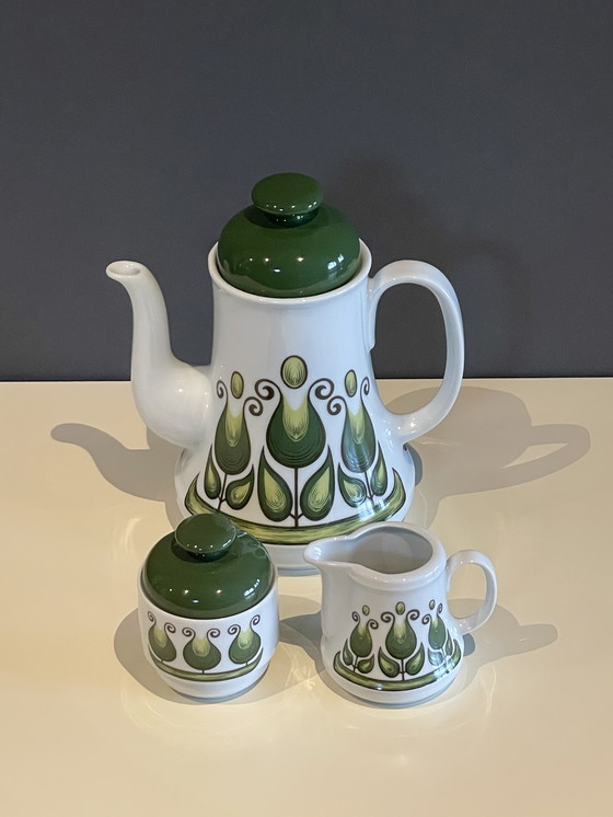 Image 1 of Servizio da caffè vintage Bareuther Bavaria - Design grafico di metà secolo