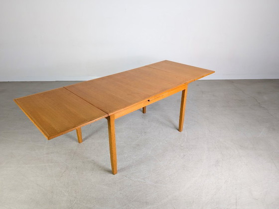 Image 1 of Tavolo da pranzo originale di metà secolo Lübke, tavolo vintage allungabile in rovere