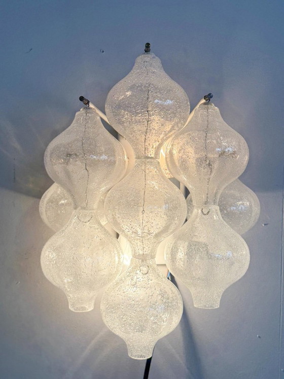 Image 1 of Ensemble de 2 appliques murales, modèle : « Tulipan 9 WA » pour KALMAR FRANKEN KG, Autriche, années 1960