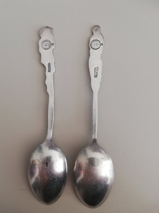 Image 1 of Antique silver-plated cutlery Snow White and the Prince