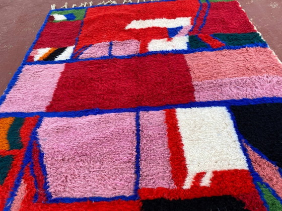 Tappeto Beni Ouarain Contemporaneo 300x200 cm – Motivi Astratti Multicolori – Tappeti, Lana, Cotone (photo 13 of 18)