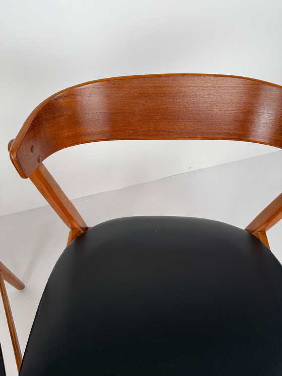 Image 1 of Set van 6 Farstrup model 206 eetkamerstoelen – Deens mid-century design