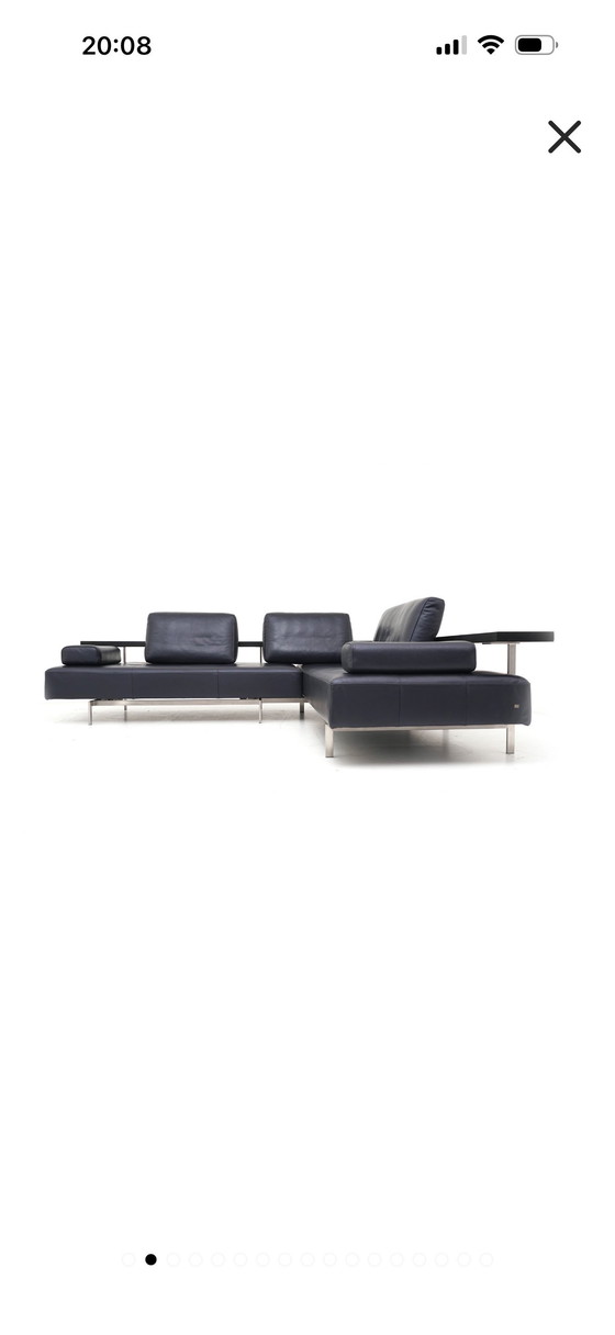 Image 1 of Divano angolare Rolf Benz Dono in pelle nera