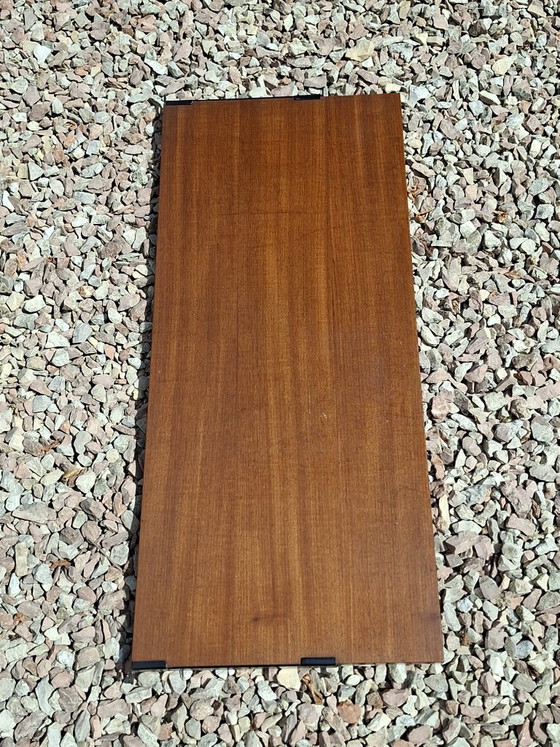 Großer Teak-Schreibtisch, Tomado Holland – Wandregal, Wood (photo 8 of 9)
