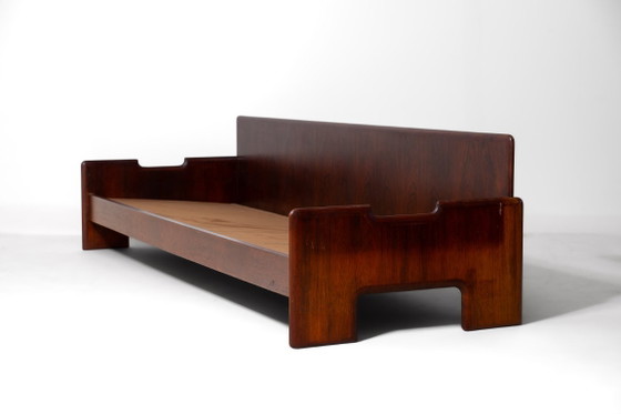 Ampio Divano Loft Minimalista, Italia anni '70 – Divani 3 posti, Wood, Leather (photo 19 of 19)