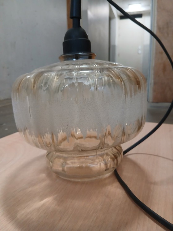 Image 1 of vintage lampenkappen glas jaren '50