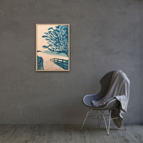 Image 1 of Tinte auf 400g Kraftpapier.  Format 70x50cm