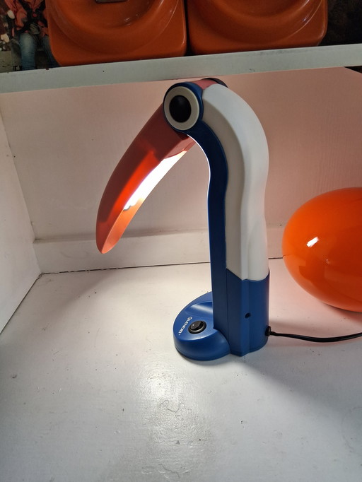 Lampe à poser toucan / toucan vintage j 80