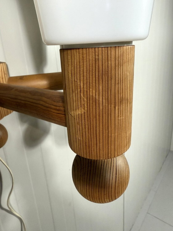Image 1 of Uno Kristiansson wall lamp Pinus for Luxus Sweden 1970s