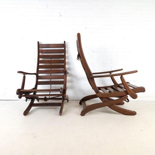 2 Vintage-Sessel im Mid-Century-Modern-Design