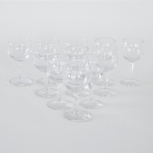 Set of wine glasses, Danish design, 1970s, manufactured in Denmark