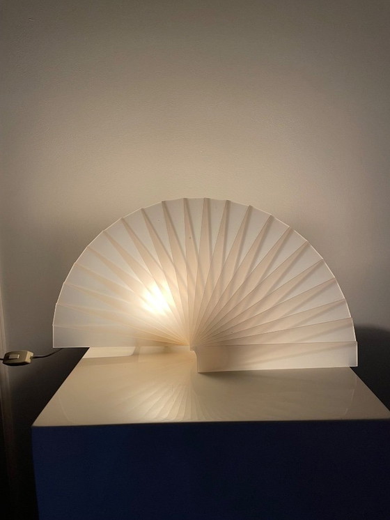 Image 1 of Designer table lamp – Fan model (Italy, ca. 1970–1980)